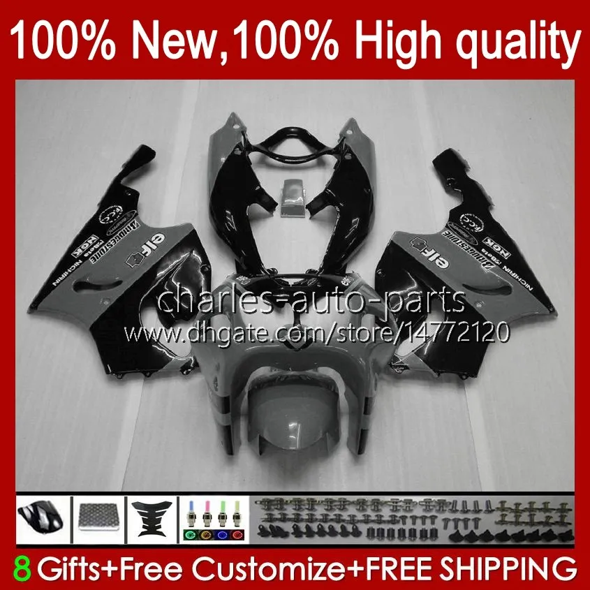 Bodys Kit For KAWASAKI NINJA ZX-7R ZX750 ZX 7R 96 97 98 99 00 01 02 03 Bodywork 28HC.55 ZX-750 ZX 7 R ZX 750 ZX7R 1996 1997 1998 1999 2000 2001 2002 2003 Fairings grey black cool