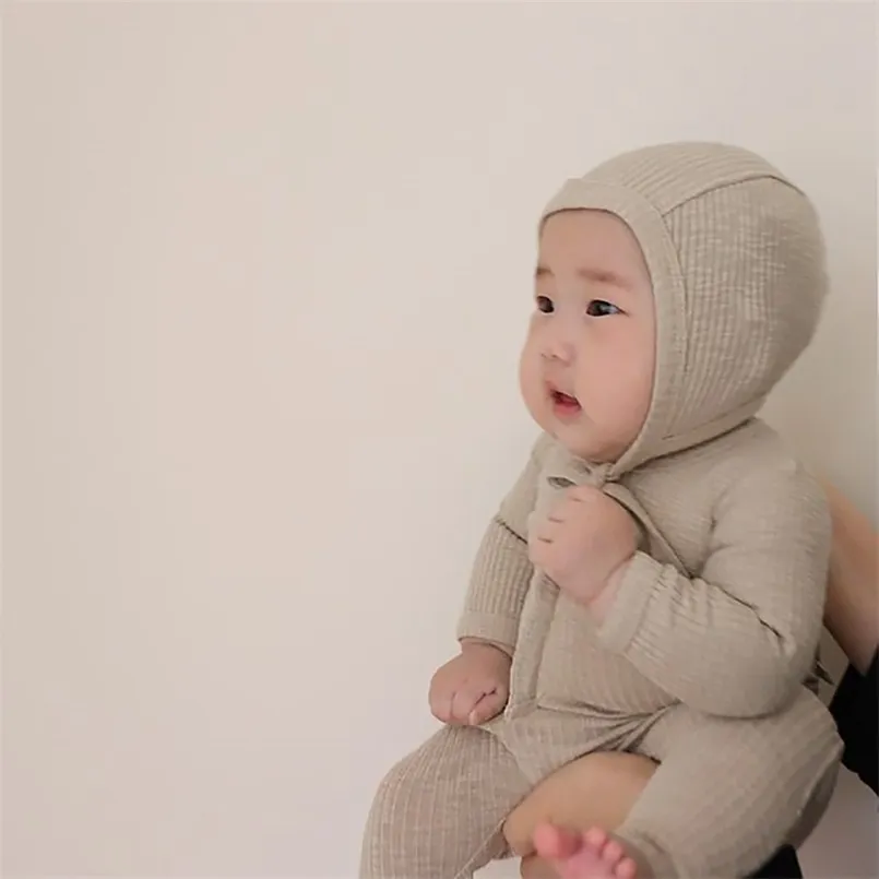 autumn long-sleeved elastic leotard baby climbing clothes suit girl outfits boy clothing 210702