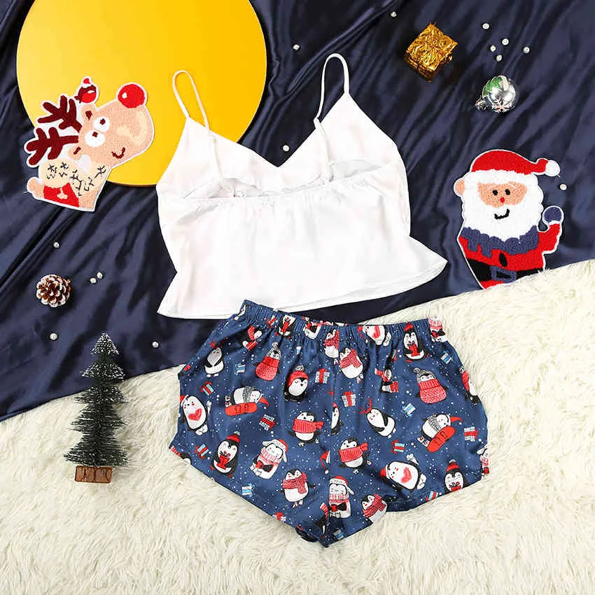 Cute christmas pajamas 2025 shorts