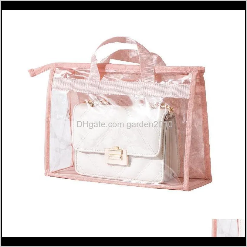 breathable moisture-proof bag dust wardrobe sealed leather protection finishing storage transparent hanging bags