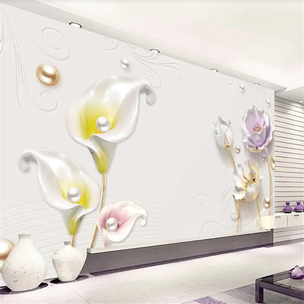 Papel De Parede 3D TV Backdrop Stereo Mural Basit Modern Dekor Duvar Kağıdı Için Oturma Odası Yatak Odası Duvar Kağıdı