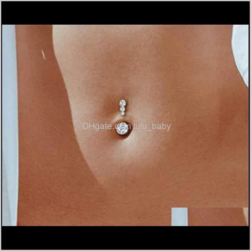 new diamond dangle belly bars belly button rings belly piercing crystal flower body jewelry navel piercing rings flower shape pendant