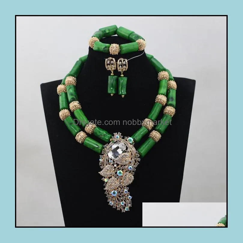 White Coral Beads Nigerian African Wedding Coral Jewelry Set Latest Jewelry Set Coral Beads Jewelry Set for Women Bride ABH402