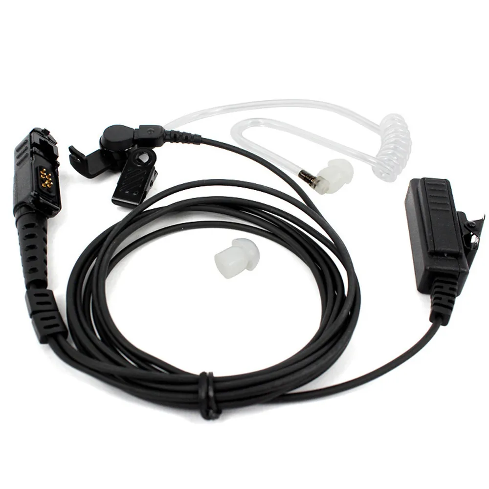 Tubo acústico encoberto do fone de ouvido Mic ptt fone de som para motorola xir p6620 p6600 e8608 e8668 xpr3300 xpr3500 mtp3150 rádio em dois sentidos