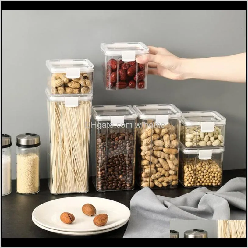 multi capacity sealed can rice grain storage box dispenser multigrain spaghetti noodles containers transparent bottles & jars