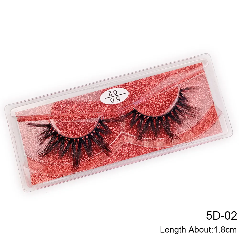 5D Mink Eyelashes Eyelash Eye Makeup 3D False Lashes Soft Natural Shicay Extension 1 زوج مكياج الجمال بالجملة