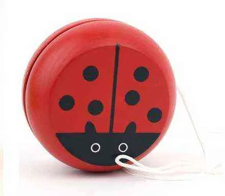 Rouge mignon animal yo-yo jouets portant professionnel Yoyo jouets bois haute précision jeu accessoires spéciaux diabolo jonglerie WYQ G1125