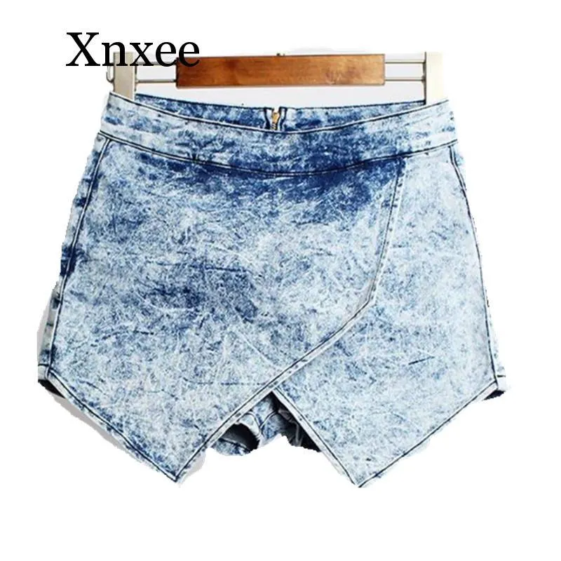 Light Blue Denim Shorts Women Summer High Waist Casual Jeans Sexy Large Size Female Cowboy Short Women's