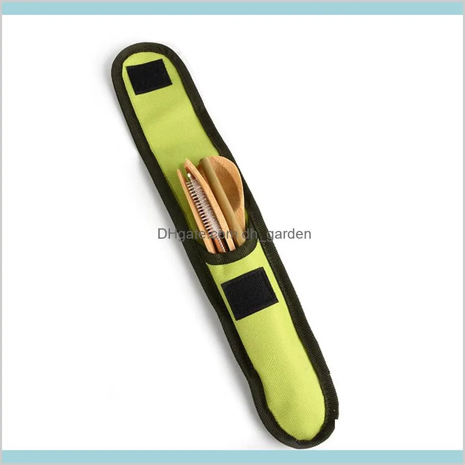 Eco-friendly Bamboo Flatware Travel Cutlery Set