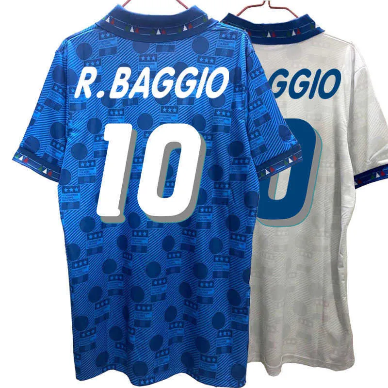 Italy 1994 retro Roberto Baggio camiseta home away Jerseys High quality tee T-shirt customize Melancholy prince CY200515