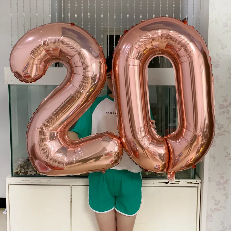 Number 20 store balloons