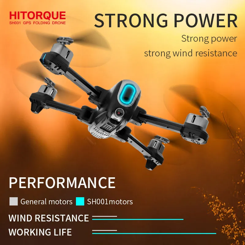 RC Drones with HD Dual 4k Camera and GPS 5G Professional Long Range Quadcopter Batteries Radio Control FPV RC Airplane Remote Control Optical Flow Pocket Mini Wifi