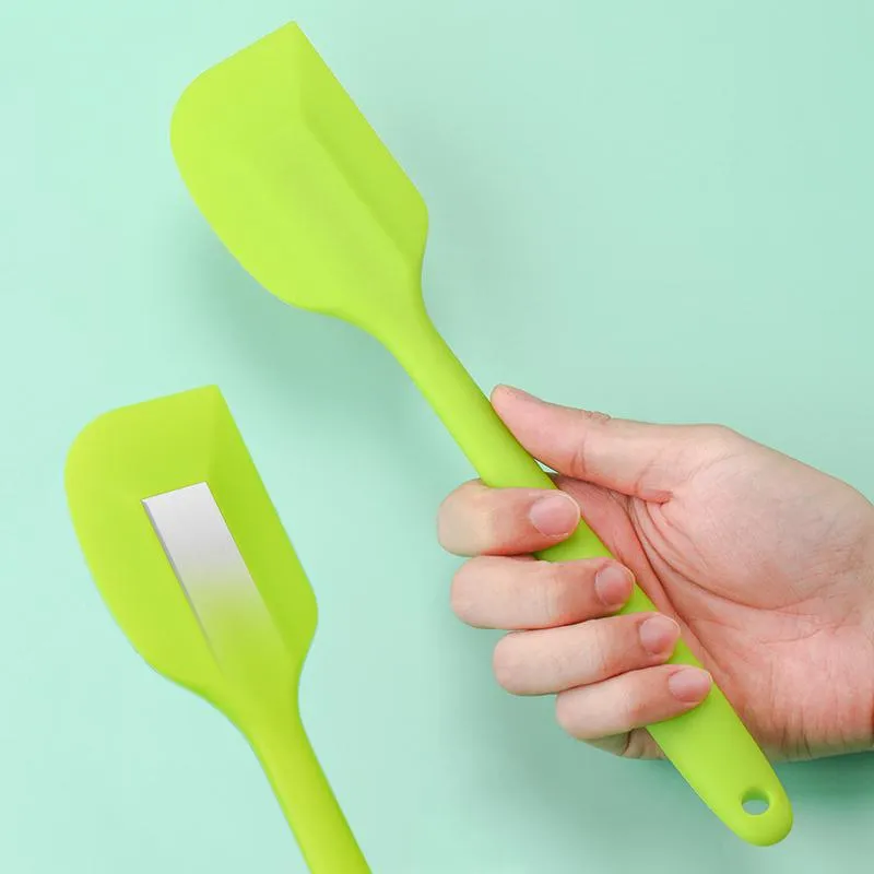 Kitchen Silicone Cream Spatula Tools Mixing Batter Scraper Brush Butter Mixer Scrapers Durable Baking Cake Spatulas Tool BH4764 TQQ