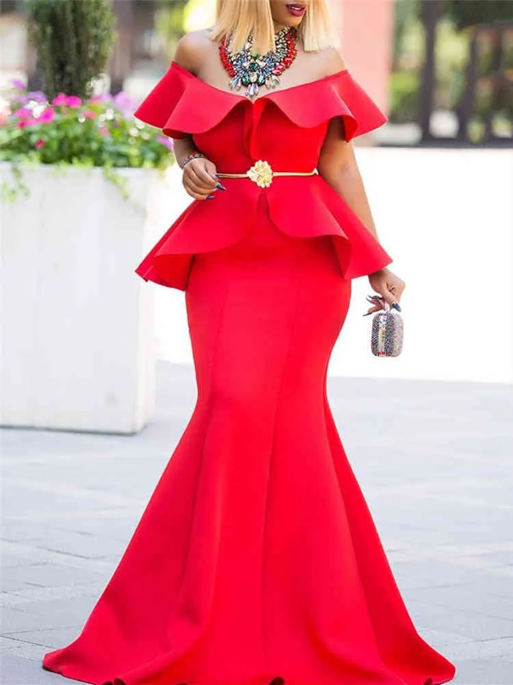 formal off the shoulder dress with sleeves Satin Off-Shoulder Gown with Long Puff Sleeves – Sweetheart Neckline F –  smcfashion.com
