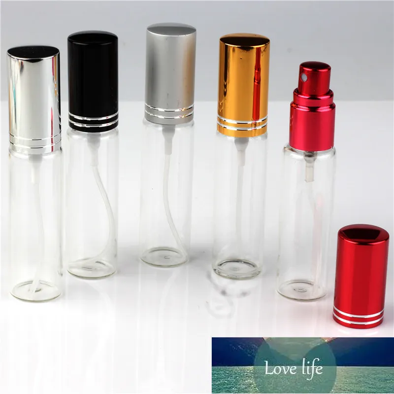 20 piezas botellas de perfume de muestra portátiles recargables de vidrio de 5ML, atomizador en aerosol para viaje, contenedor vacío