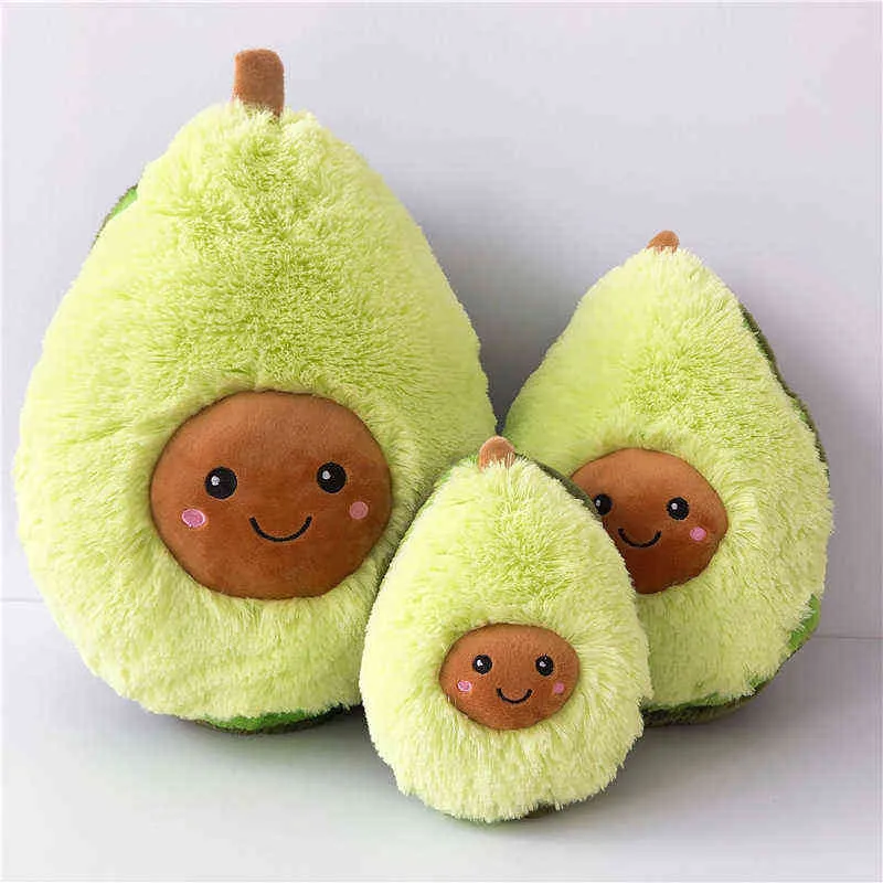 20-40 cm cartone animato carino frutta avocado farcito peluche bambola giocattolo avocado cuscino cuscino regalo per bambini Y211119