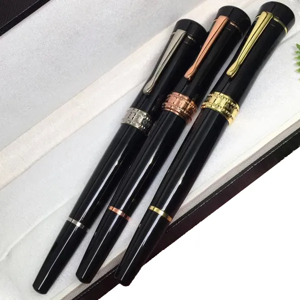 Berömd penna Lucky Star-serie Unika designrullebollpennor gjorda av högkvalitativ svart keramikkontor Writin Leveransgåva till pojkvän