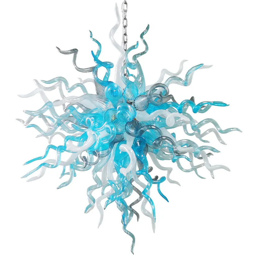 American Style Lamp Fixture Living Room Lamps Hand Blown Glass Chandeliers Lighting 100% Mouth Murano Style Chandelier