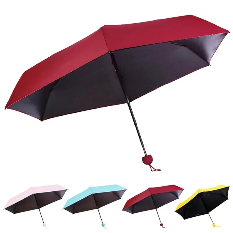 새로 여성 미니 우산 재미 있은 캡슐 디자인 접는 아가씨 비가 햇볕에 햇볕을 upbellas xsd88 210401