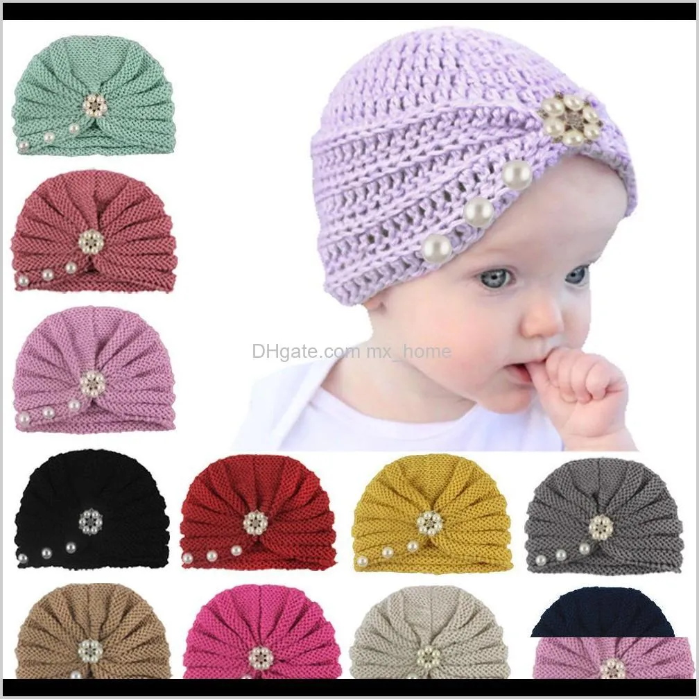 Berretti Cappelli Accessori Baby Kids Maternità Drop Delivery 2021 Vendita per bambini in pura lana lavorata a maglia Pullover per bambini Cappello caldo Yoxj5