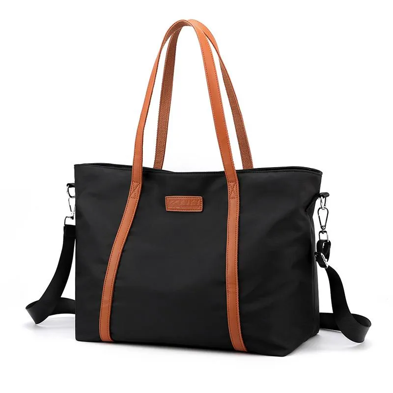 Extra Large Nylon Tote Laptop Shoulder Bag Womens For Women Perfect For Casual Travel Computer Use Shopping Black From Minuet 25.05 DHgate.Com
