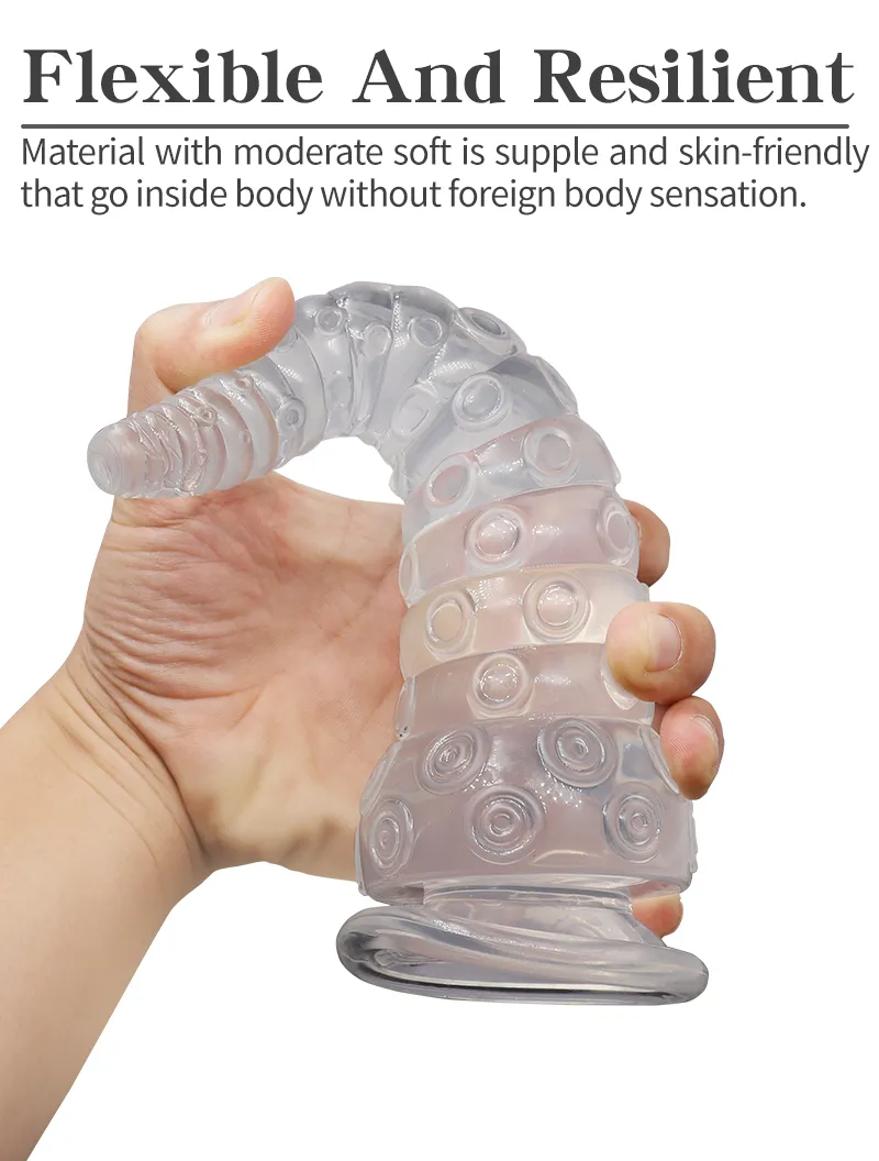 Super pulpo diseño de pierna lechón Artificial pene Miembro grande trasero Anal cola masturbador para adultos productos sexuales ano Toy1483236