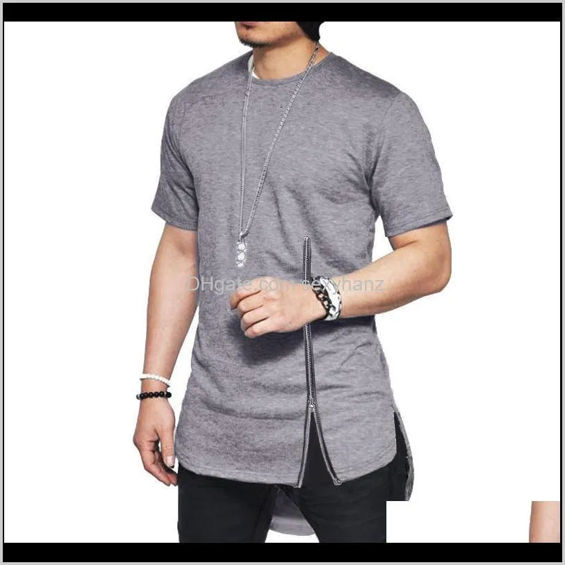 men new creative style fashion casual business short sleeve stitching zipper t shirt men long sleeve tshirt streetwear1