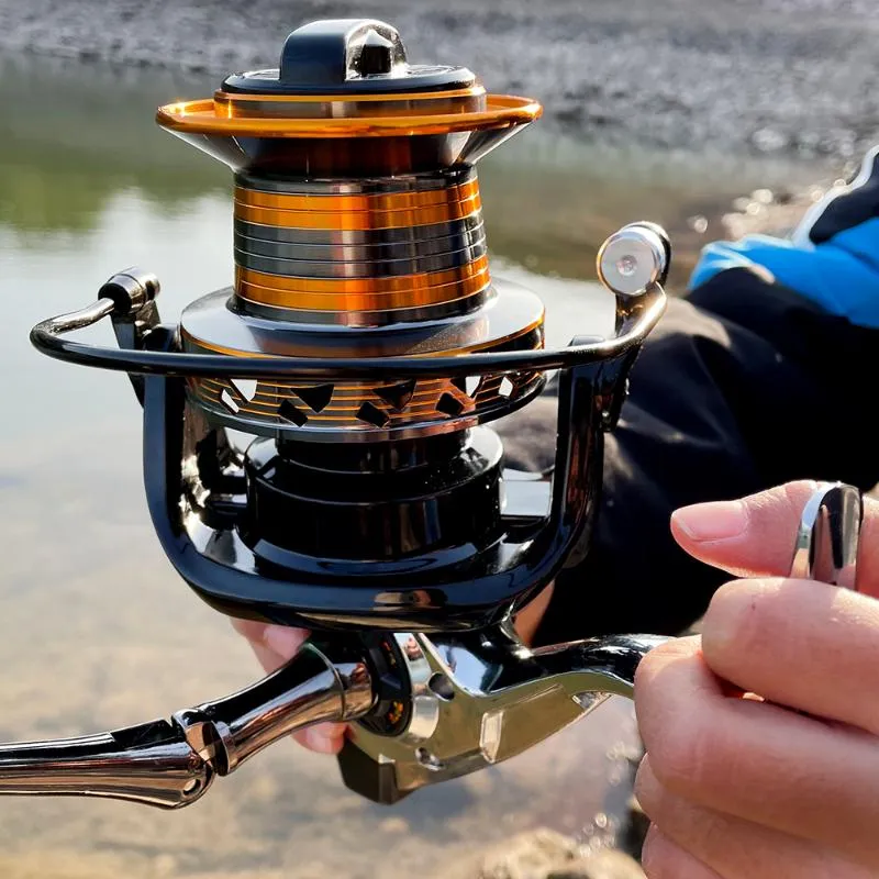 Baitcasting-Rollen GDA für Meer Große Angelrolle Hohe Qualität 9000-12000 Serie Metall/Nylon Geschwindigkeit Metall Spinnspule Karpfen