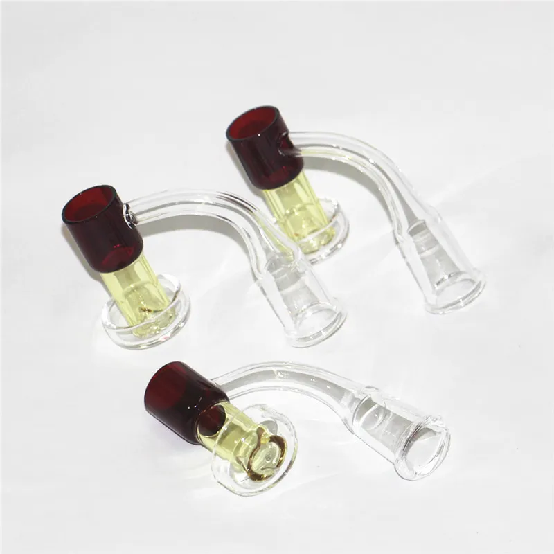 2PCS Terp Slurper Quartz Banger Smoking Accessory W 28mm Long Barrel Glass Water Bong Bubbler Dab Rig Tool Come with Beads Pill and Marble
