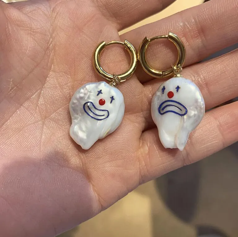 Pearl deals clown earrings