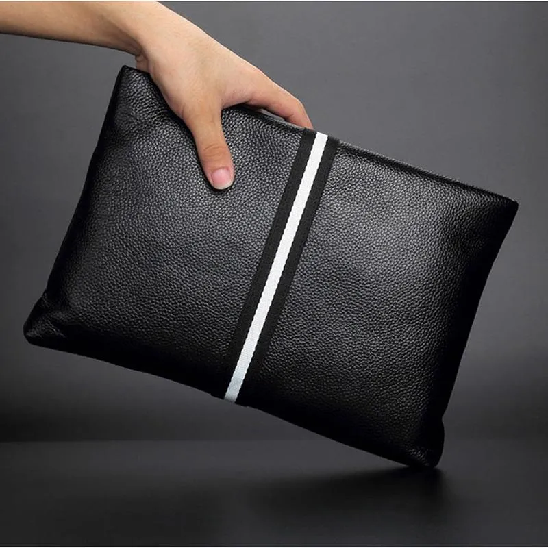 Plånböcker baqi varumärke män plånbok koppling väska äkta läder kohud hög kvalitet 2021 modeväska kort hållare handväska ipad telefon
