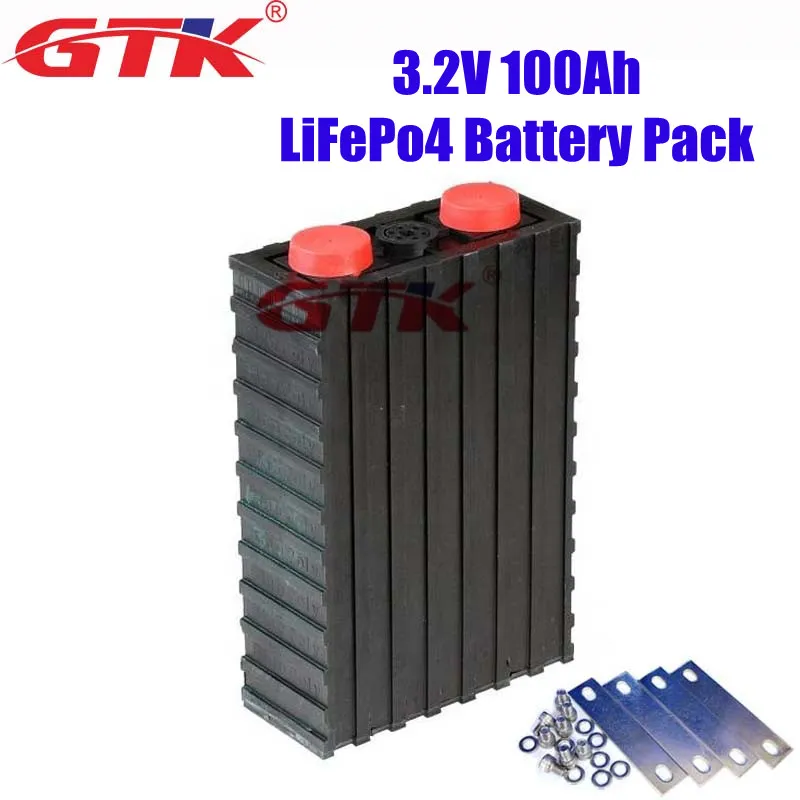 Rechargeable LiFePo4 Prismatic Battery Cell 3.2V 100Ah High Capcity For DIY Batteria Pack 48V 60V 72V Solar Power Storage ESS UPS