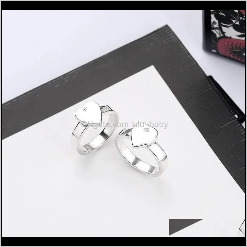 Band Rings Drop Delivery 2021 Sier Plated High Alloy Top Quality Ring For Woman Fashion Simple Personality Jewelry Wholesale 5Wa1Z