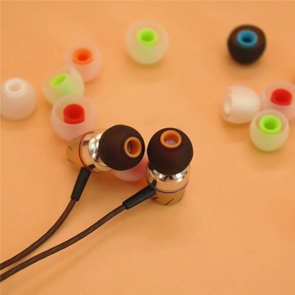 Silicone Earbuds Eartips InEar Earphone Cover Case Cap Replacement Earbud Bud Tips SML 38mm lot3181163