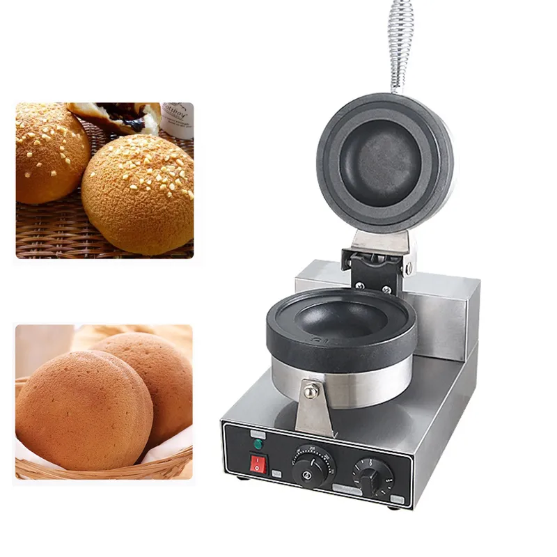 Crème glacée électrique Brioche Sandwich Panini Press Maker Machine Donut Dessert Burger Press Maker 220V