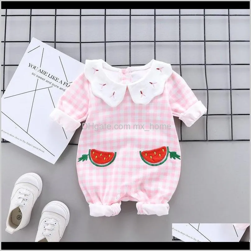 2021 new spring autumn baby-born girls boys ensemble for 1st birthday baby clothes infant overalls a6gx