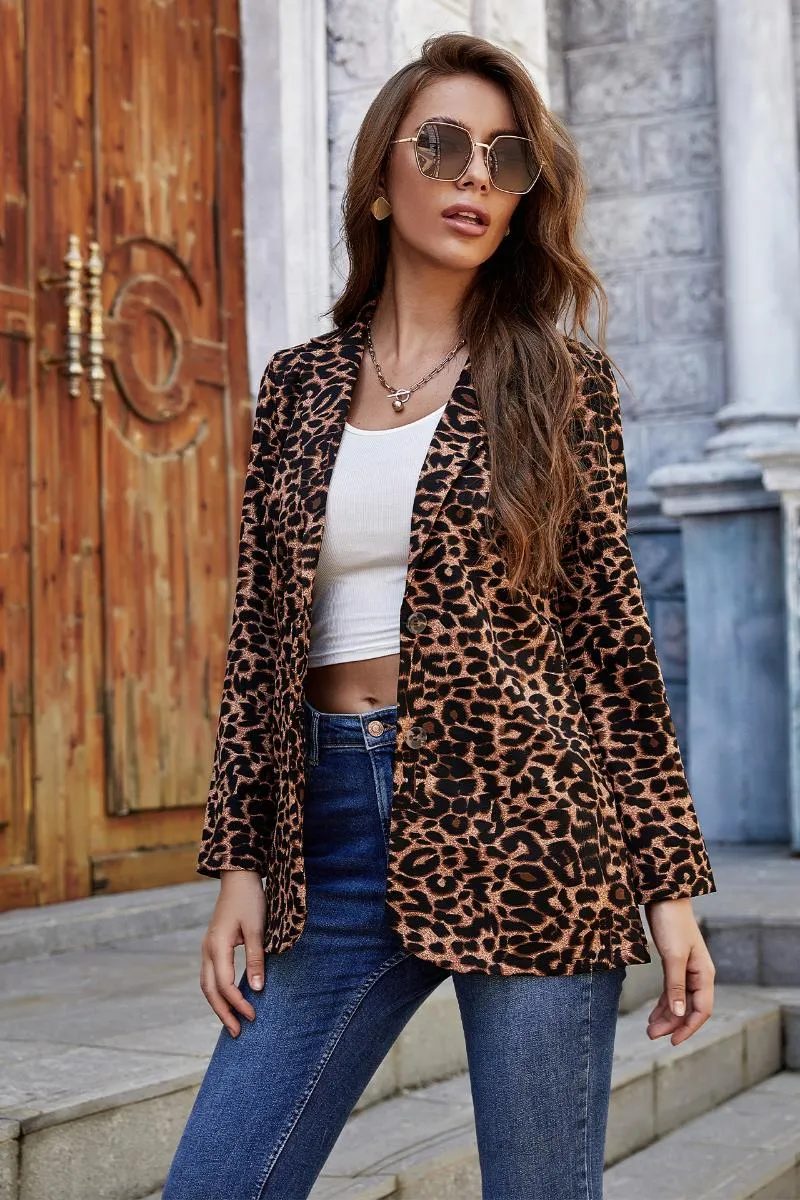 Abrigo leopardo mujer