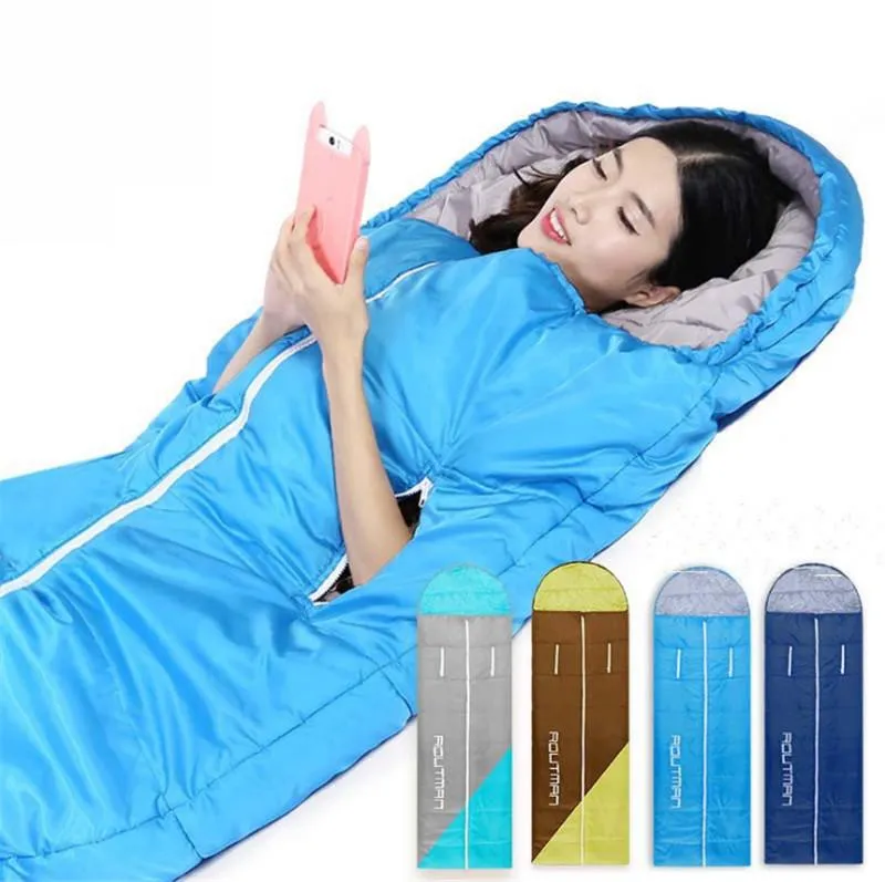 Sacos de dormir Produtos patenteados de boa qualidade zíper médio Mão estendida para adulto bolsa 0,75 kg ~ 1,65 kg adequado para diferentes tempera