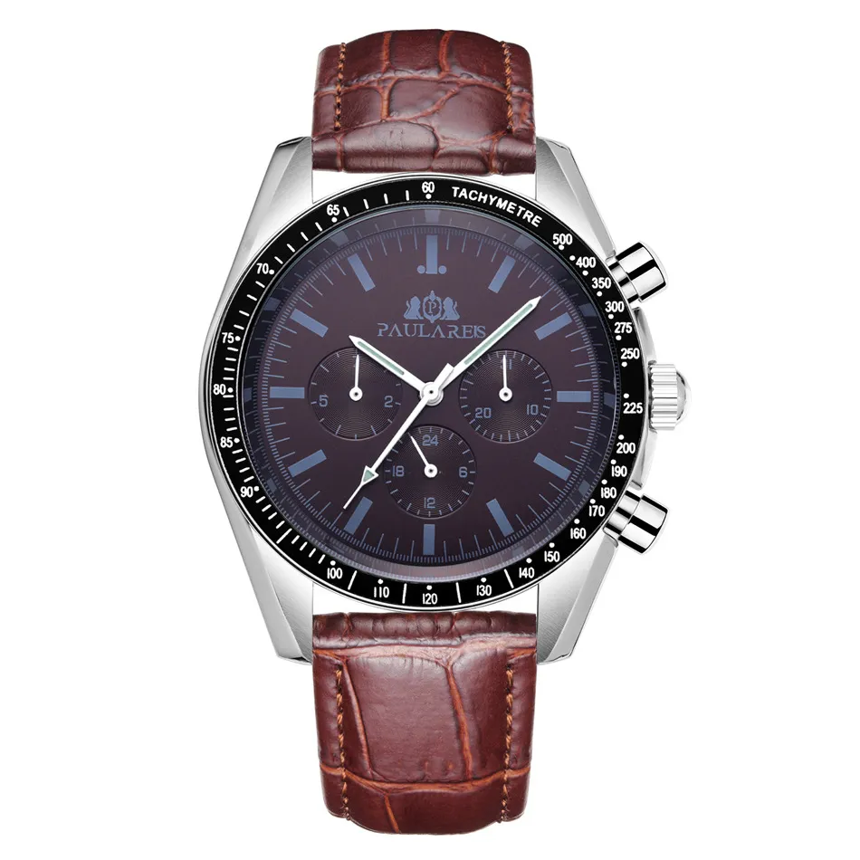 PAULAREIS Mens Luxury Automatic Watch With Mechanical Movement And Rubber Strap Chronograph Watch Moon Phase Design Model L13 From Luxemontrewatch 48.09 DHgate.Com