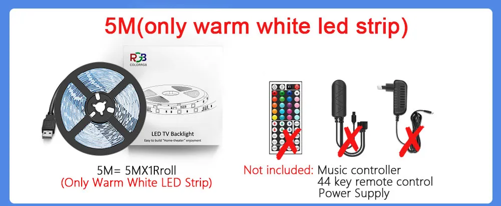 LED Strip Light RGB 5050 Music Sync Color Changing Built-in Mic App ...