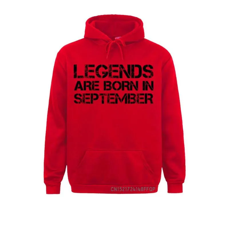 Herrtröjor tröjor legender är i september födelsedags tröjor jubileum födelse män hoodiess plus storlek nuvarande mysiga