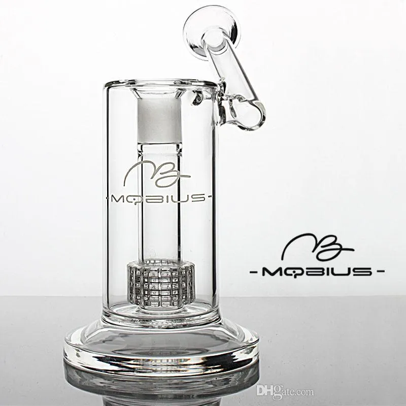 Mobius Glass Bong Hookah Water Pipes Matrix Perc Pangoni inebrianti CHICHA CHICHA UNICA Acqua Glass Bongs Fumo Tubo di vetro da 18 mm