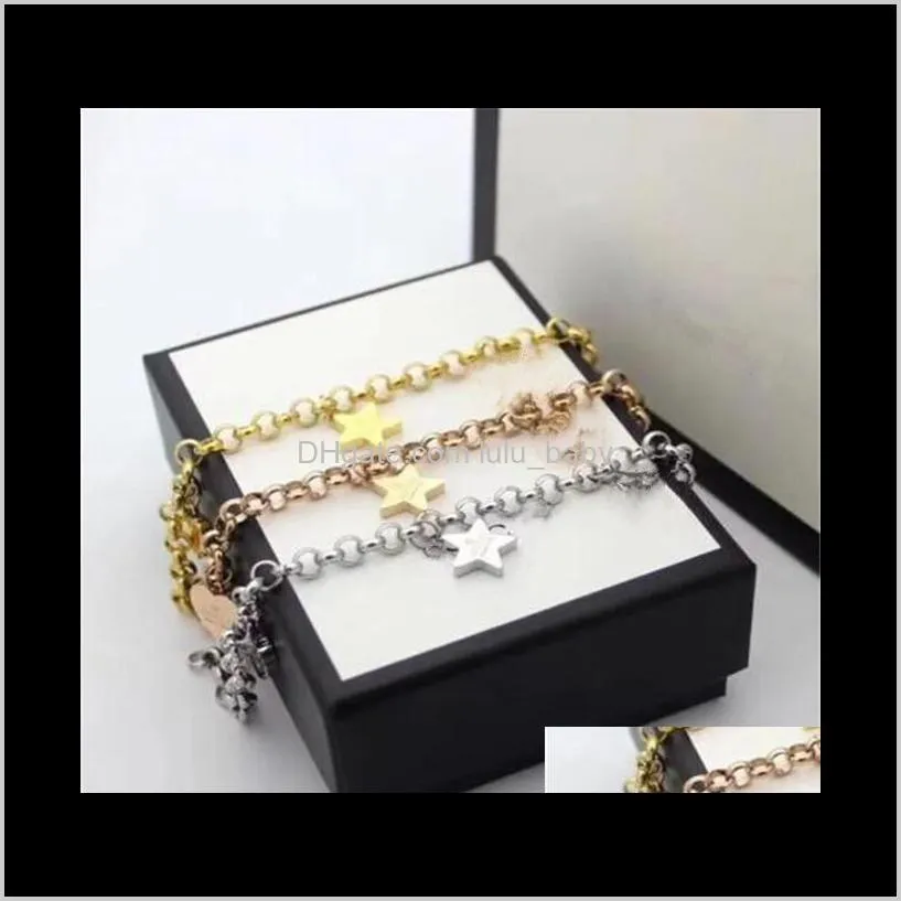 designer bracelet thick chain electroplated thick gold four-color optional womens designer bracelet super hot wild men`s bracelet