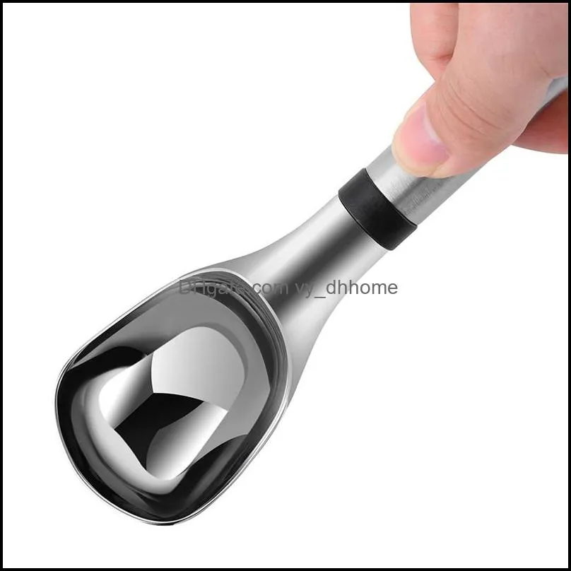 Ice Cream Scoops Stacks Tools Alloy Stainless Steel Digger Fruit Non-Stick Dessert Spoon Home Kitchen Accessories KDJK2104