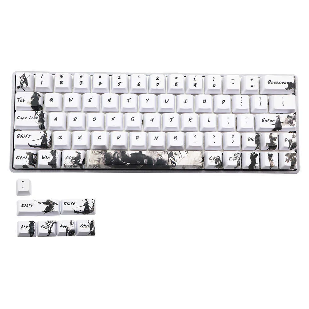 MXスイッチの染料吸収PBTキーキャップOEMプロファイルGH60 RK61 ALT61 ANNIE POKER GK61 GK64 DZ60キーボードKNIGHT ERRANT KEYCAPS 21061252N