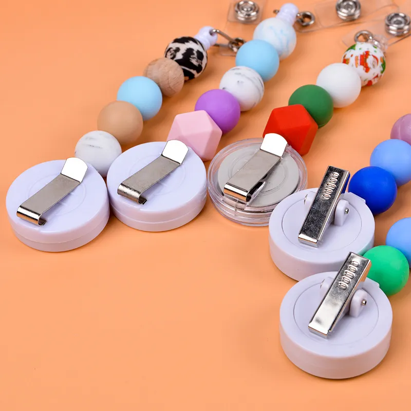 Colorful Silicone Retractable Keychain With BPA Free Teething Catholic  Rosary Beads ID Badge Holder And Belt Clip Jewelry Gift From Giftvinco13,  $2.17
