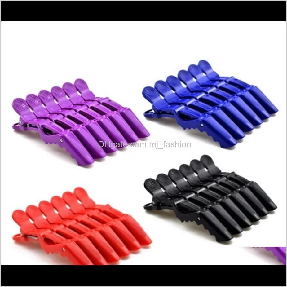 professional salon section hair clips diy hairdressing hairpins plastic hair care styling accessories tools hair clipsps2446