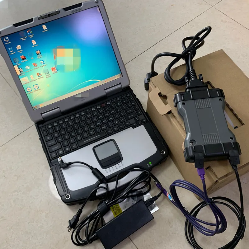 Per lo strumento diagnostico Mercedes Mb Star C6 Scanner di diagnosi VCI CAN DOIP Protoco Il più recente V2021 SSD Laptop CF30 pronto per l'uso