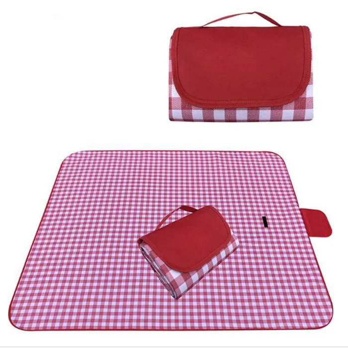 Tapis imperméables Pliables Épaissies Couvertures De Pique-Nique Élargies Extra Large Pelouse Extérieure Plage Portable Randonnée Camping Voyage Dîner Tapis En Tissu YL0330