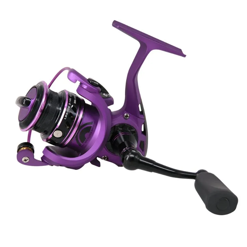 Purple Baitcaster Reel 2021 Spinning Wheel, Micro Horse Mouth Rod